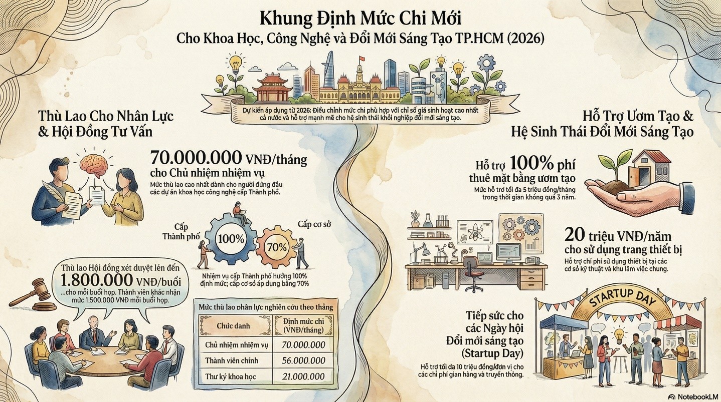 DỰ THẢO NGHỊ QUYẾT MỚI QUY ĐỊNH MỨC CHI QUẢN LÝ HOẠT ĐỘNG VÀ THỰC HIỆN CHƯƠNG TRÌNH, NHIỆM VỤ KHOA HỌC, CÔNG NGHỆ VÀ ĐỔI MỚI SÁNG TẠO